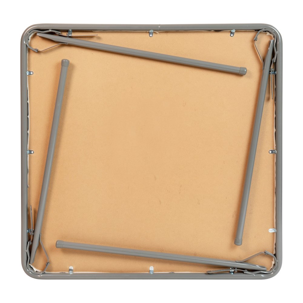 Gray Folding Card Table - with Collapsible Legs. Picture 10