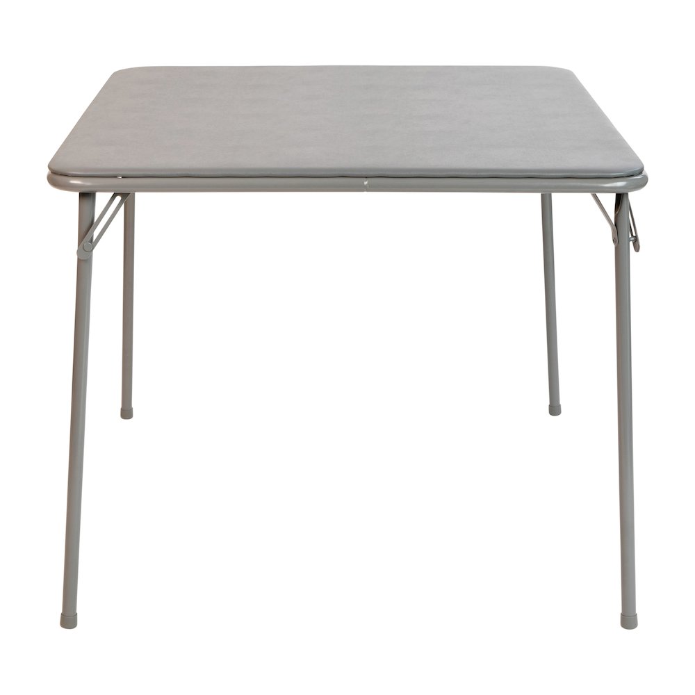 Gray Folding Card Table - with Collapsible Legs. Picture 8
