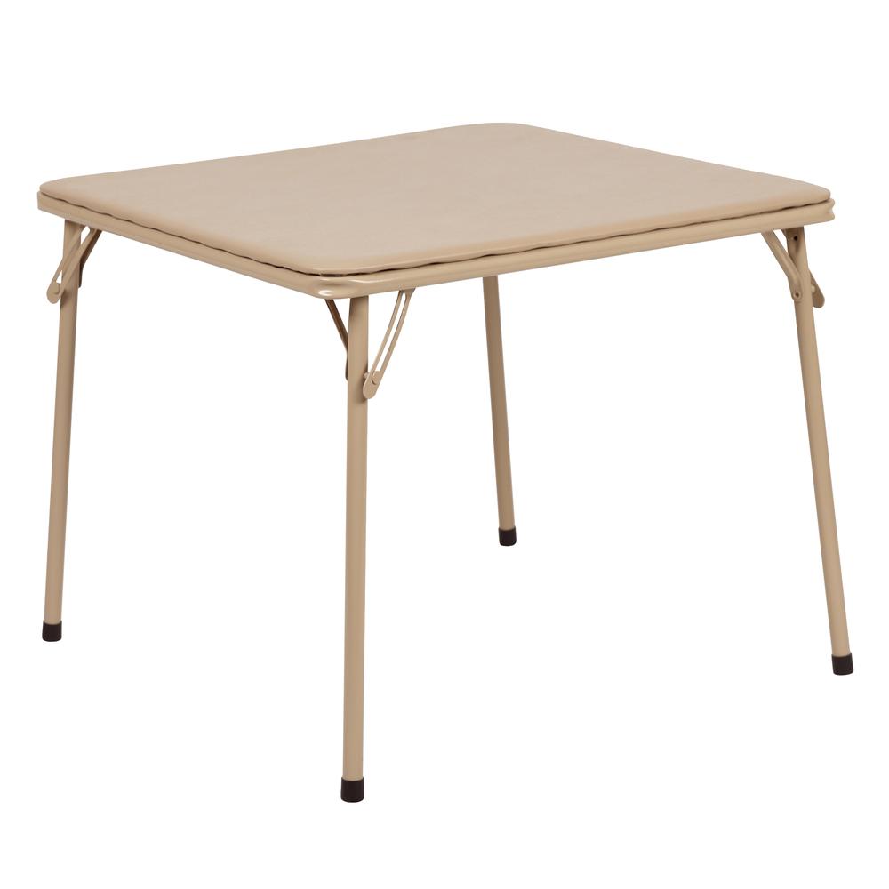 Kids Tan Folding Table. Picture 1