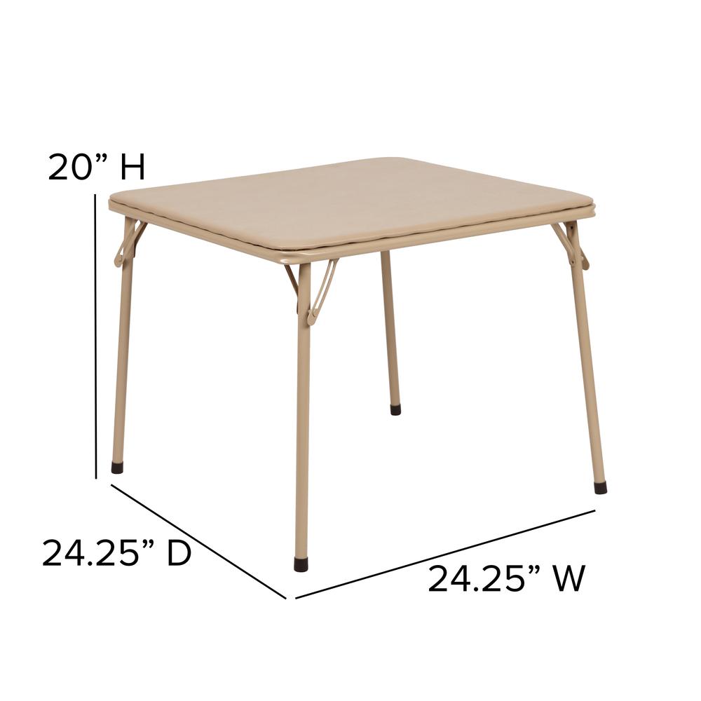 Kids Tan Folding Table. Picture 2