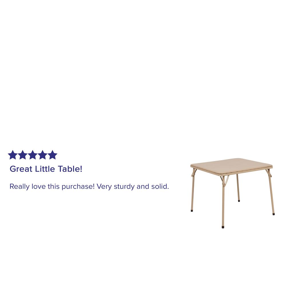 Kids Tan Folding Table. Picture 10