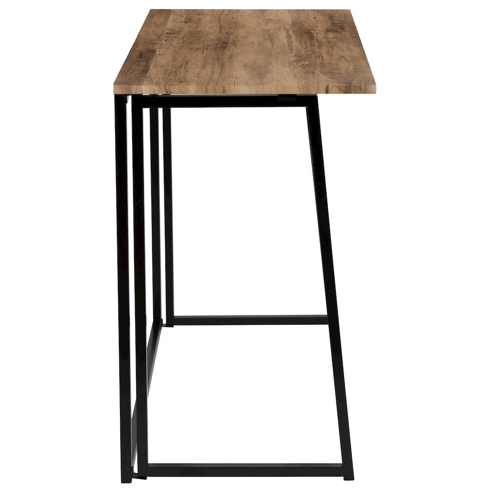 Small Rustic Natural Home Office Folding Computer Desk - 36". Picture 13