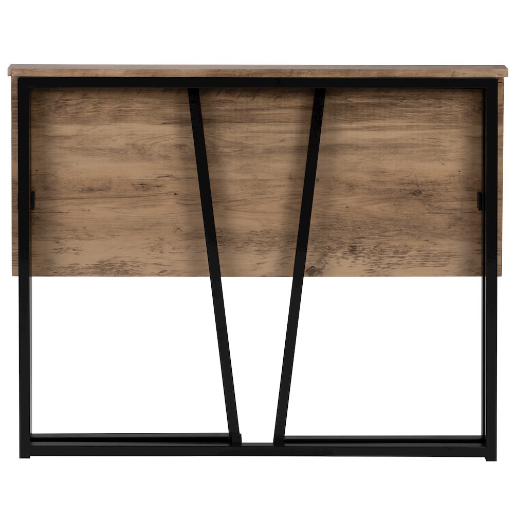 Small Rustic Natural Home Office Folding Computer Desk - 36". Picture 16