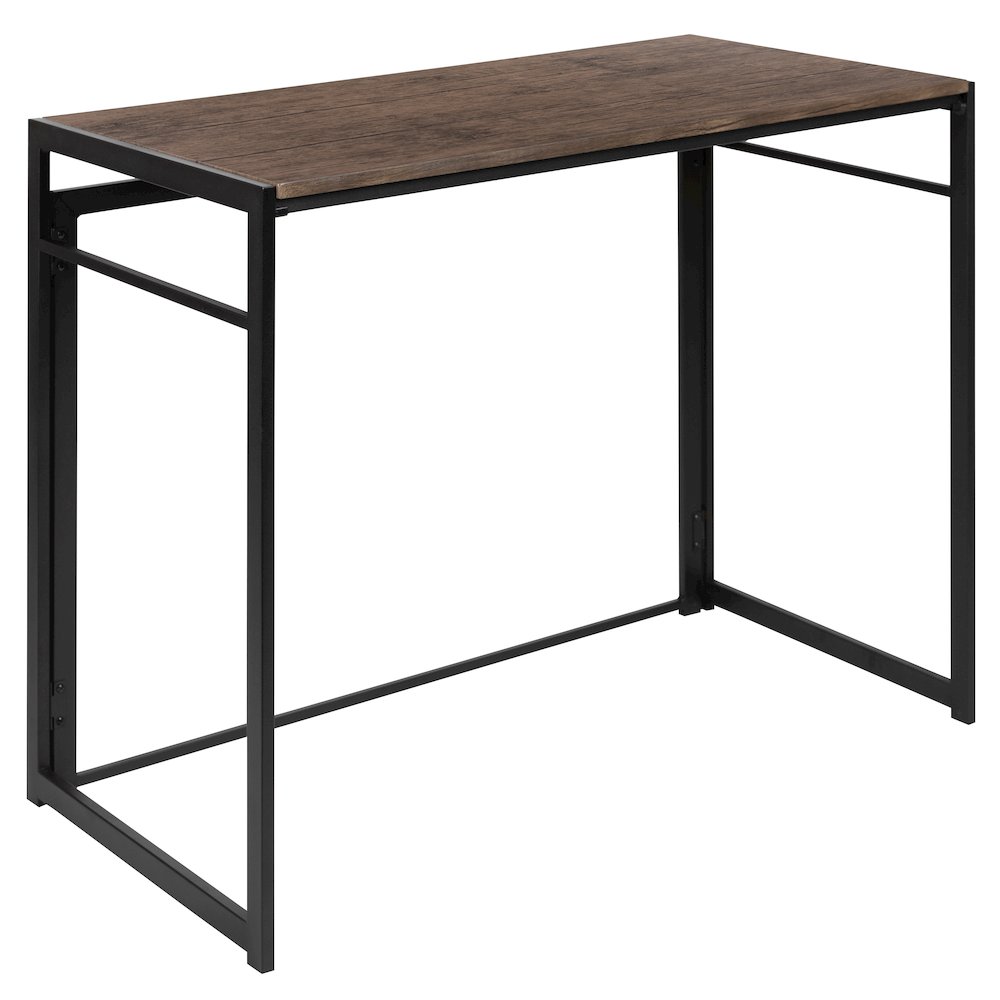Rustic Home Office Folding Computer Desk - 40". Picture 1