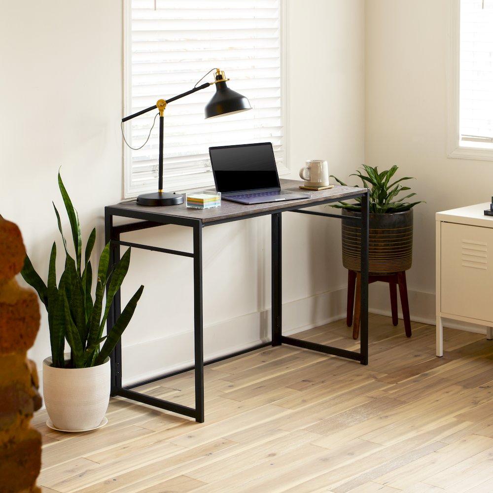 Rustic Home Office Folding Computer Desk - 40". Picture 2