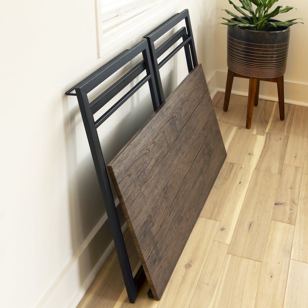 Rustic Home Office Folding Computer Desk - 40". Picture 8