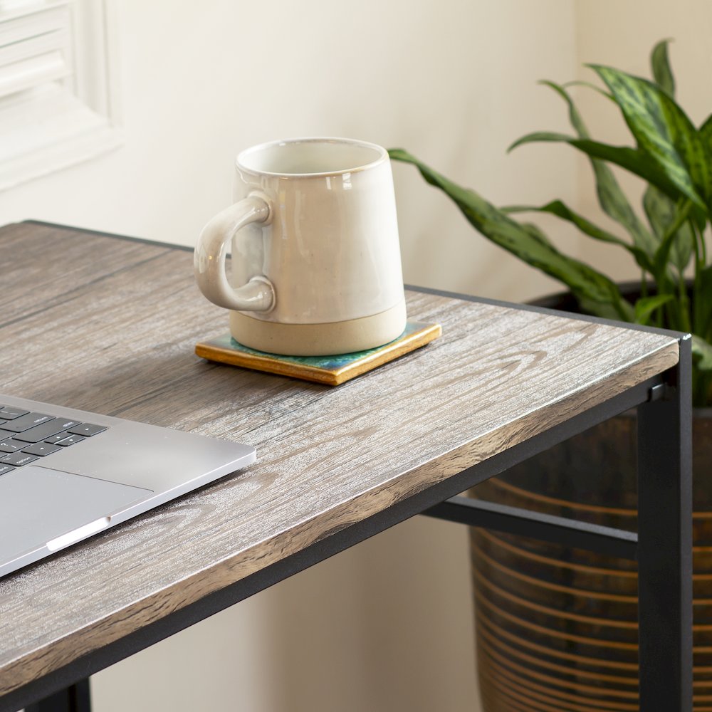 Rustic Home Office Folding Computer Desk - 40". Picture 9