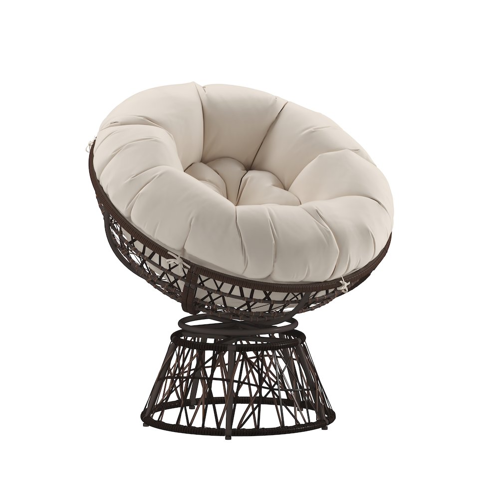 Contemporary Papasan Patio Chair. Picture 1