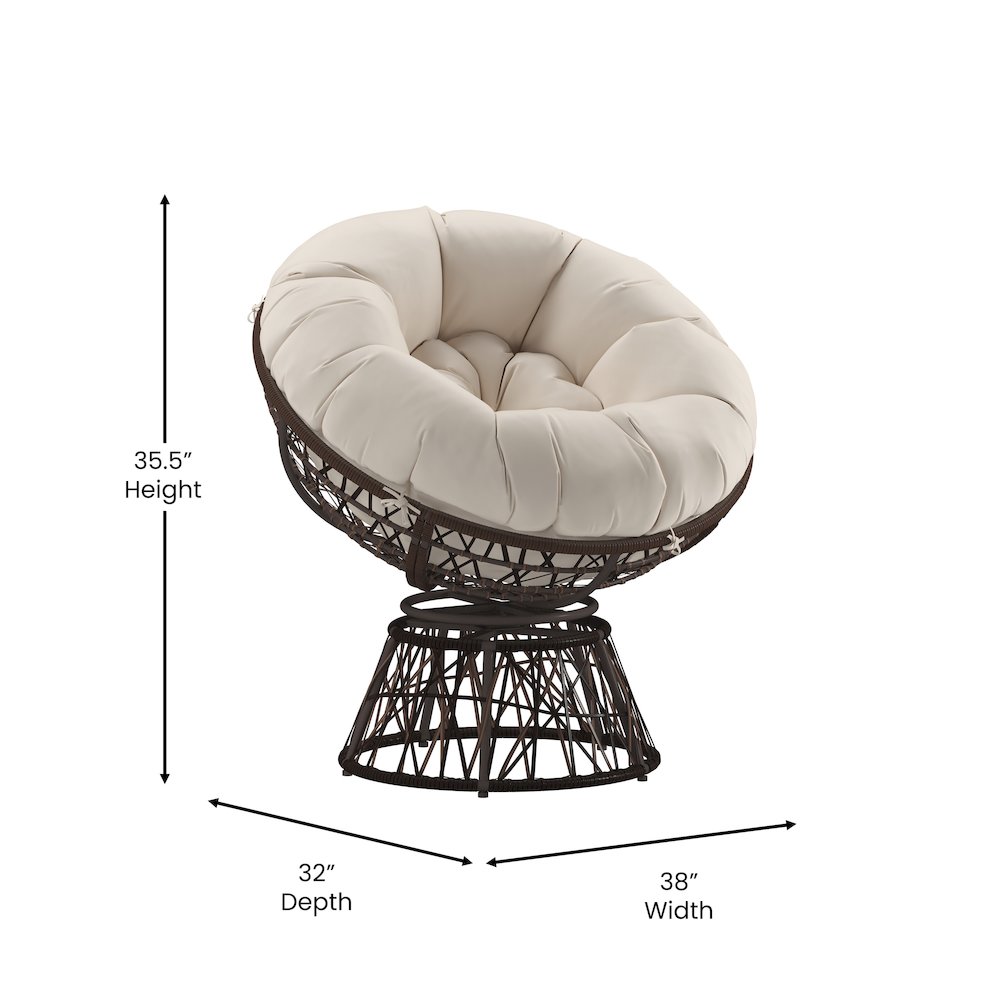 Contemporary Papasan Patio Chair. Picture 5