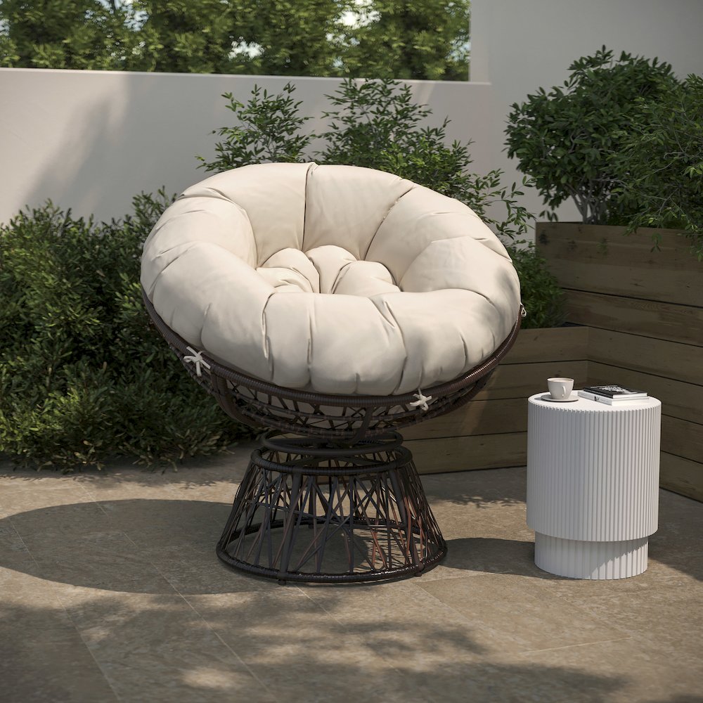 Contemporary Papasan Patio Chair. Picture 2