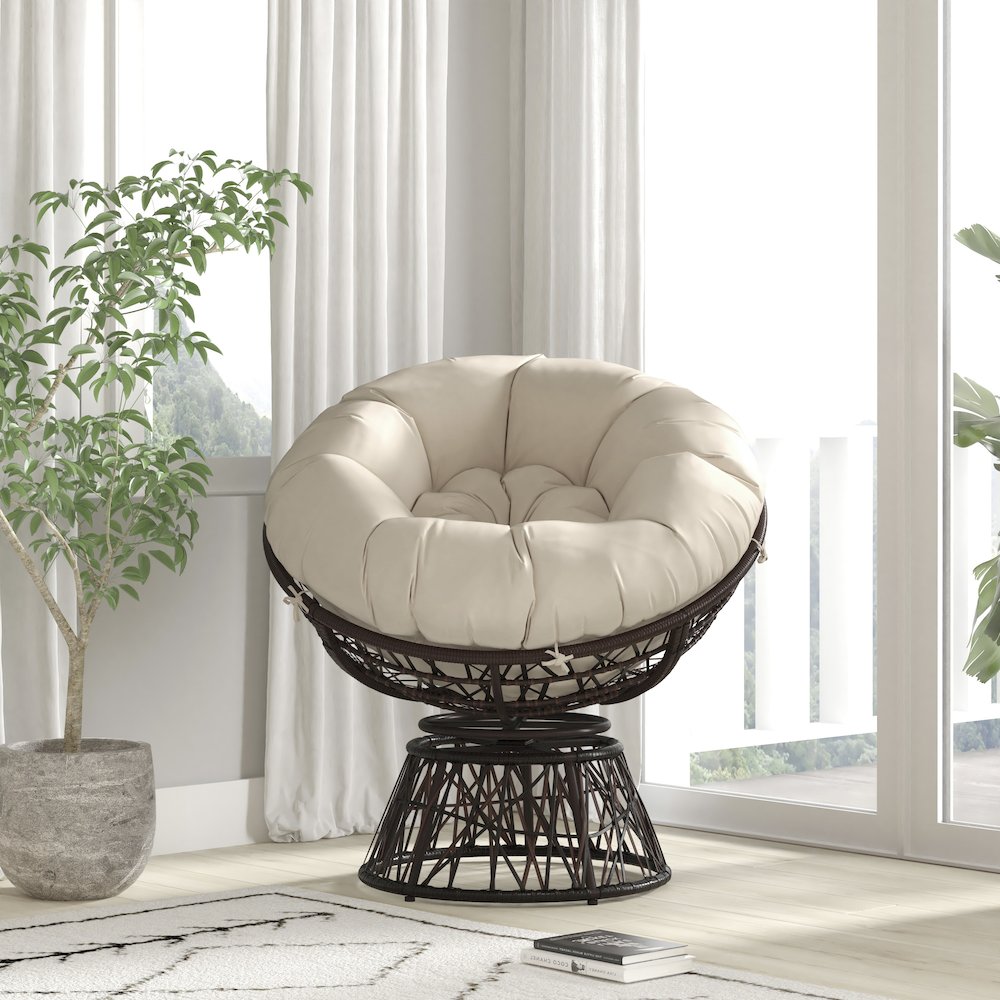 Contemporary Papasan Patio Chair. Picture 6
