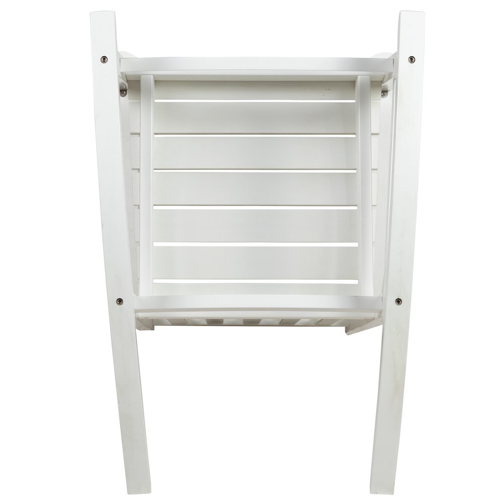 All-Weather Poly Resin Rocking Chair in White. Picture 11