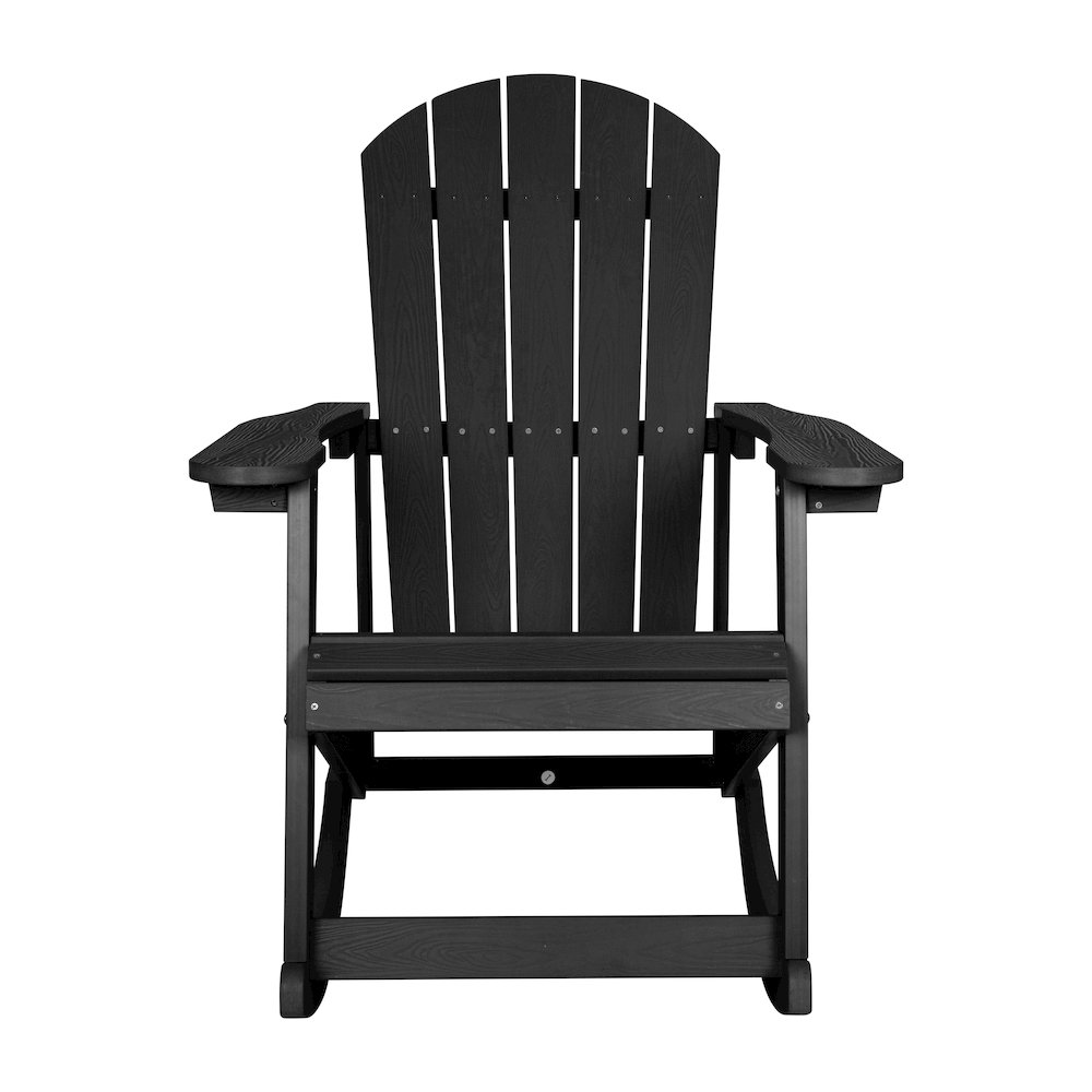 Adirondack Rocking Chair in Black - Set of 2. Picture 10