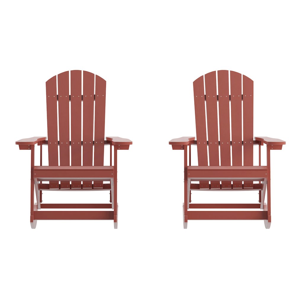 Contemporary Commercial Grade Adirondack Rocking Chair for Indoor/Outdoor Use. Picture 3