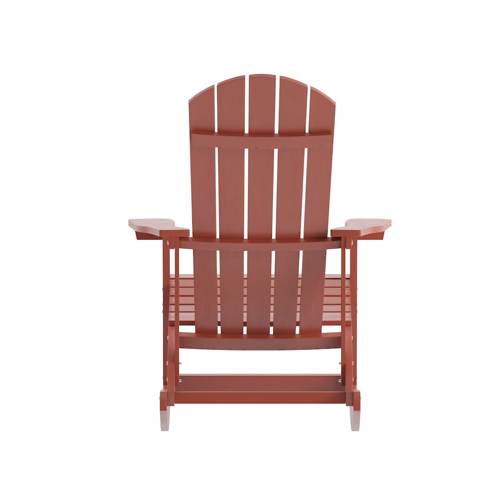 Contemporary Commercial Grade Adirondack Rocking Chair for Indoor/Outdoor Use. Picture 9