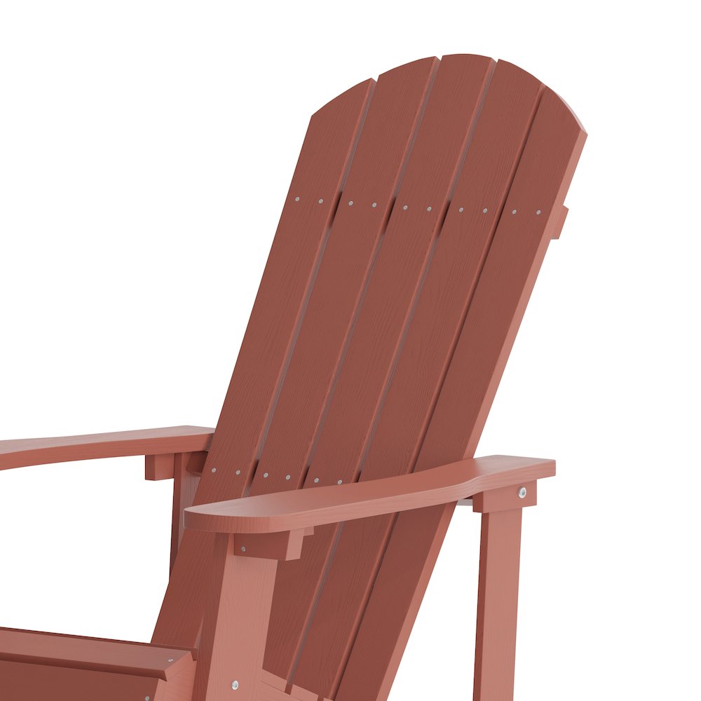 Contemporary Commercial Grade Adirondack Rocking Chair for Indoor/Outdoor Use. Picture 9