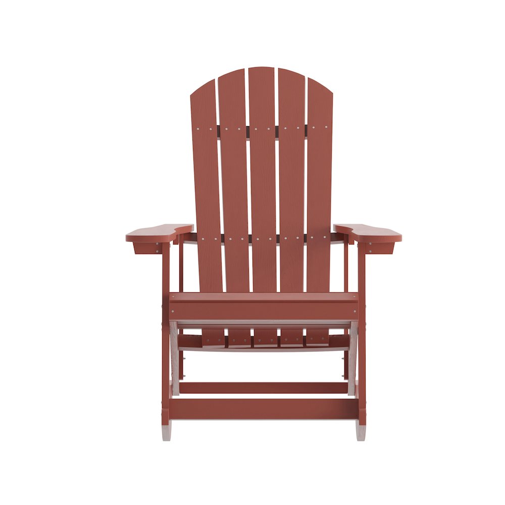Contemporary Commercial Grade Adirondack Rocking Chair for Indoor/Outdoor Use. Picture 11