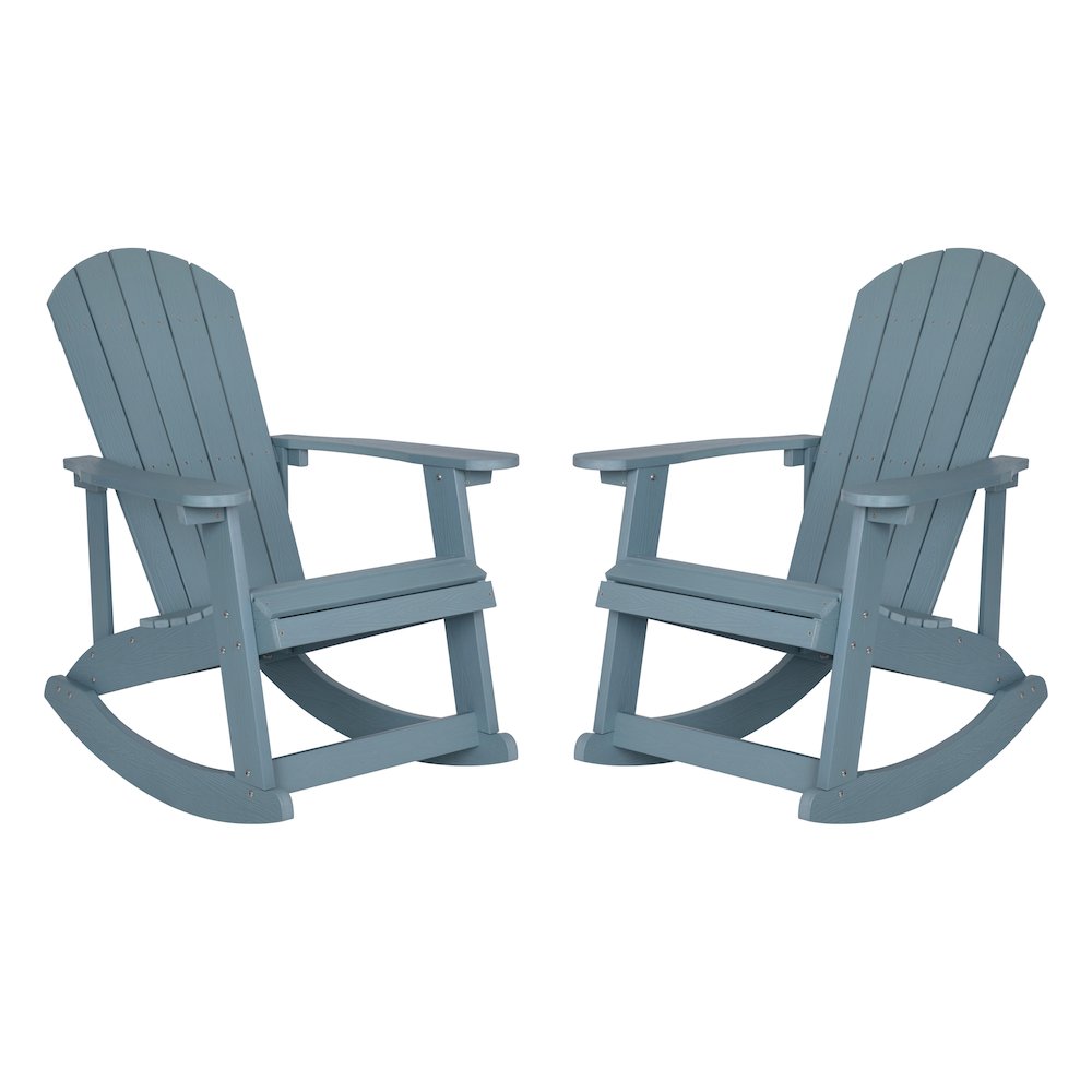 Adirondack Rocking Chair in Sea Foam - Set of 2. Picture 3