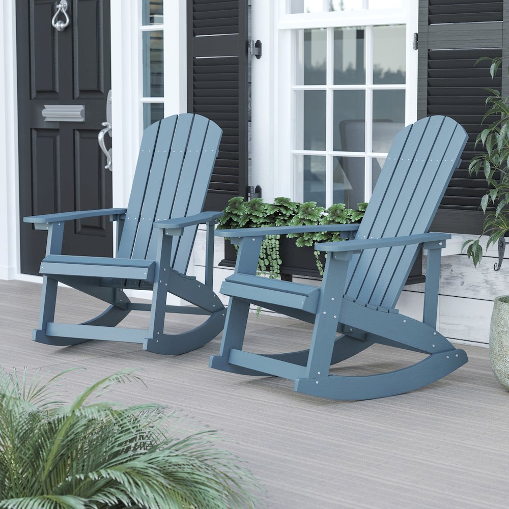 Adirondack Rocking Chair in Sea Foam - Set of 2. Picture 2