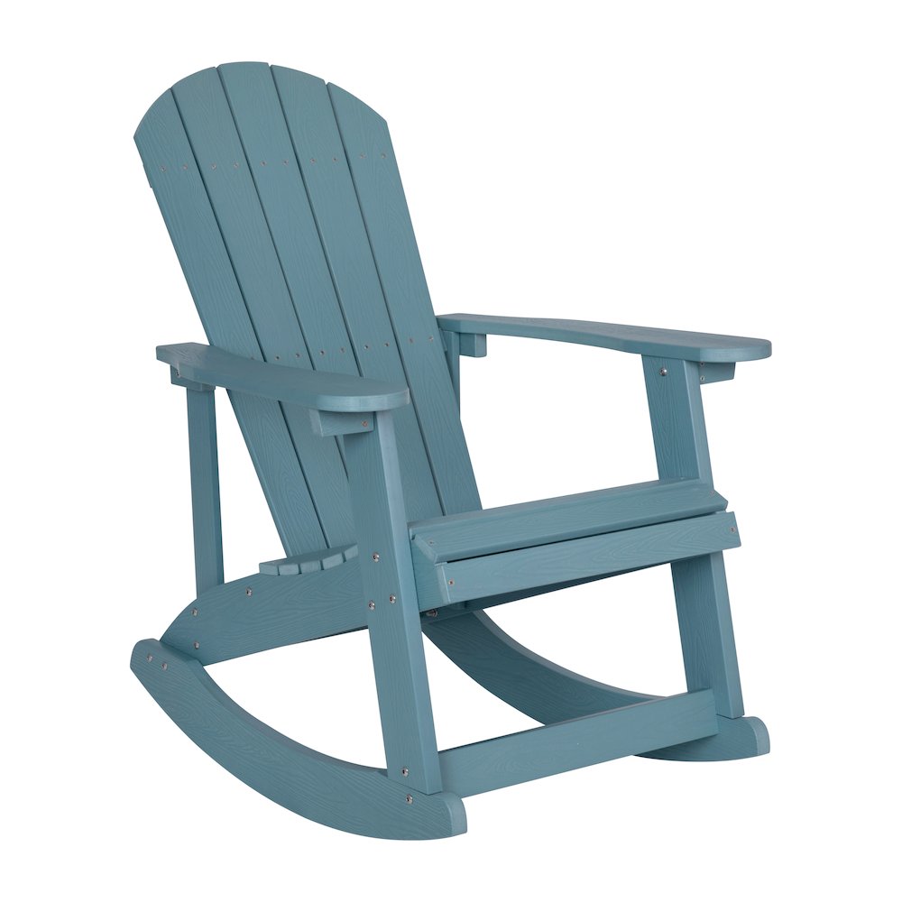 Adirondack Rocking Chair in Sea Foam. Picture 1