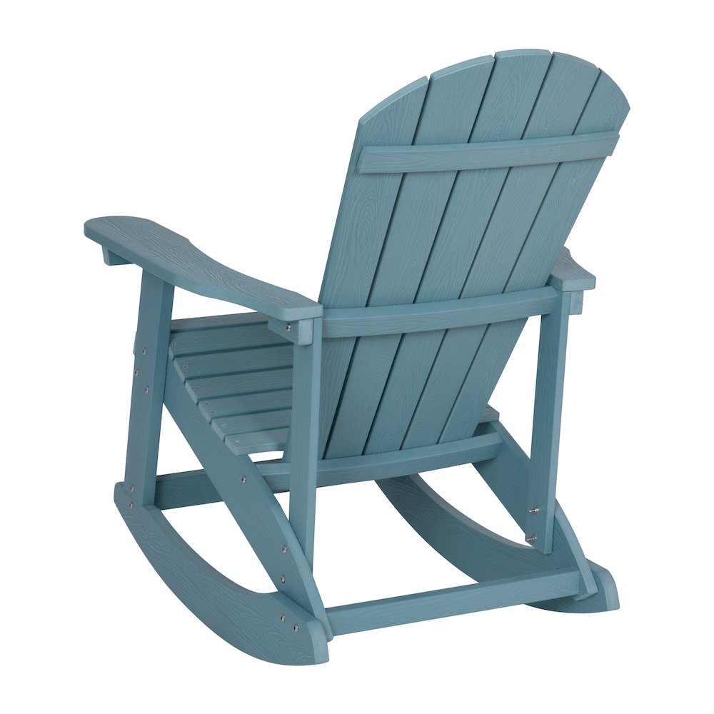 Adirondack Rocking Chair in Sea Foam. Picture 6