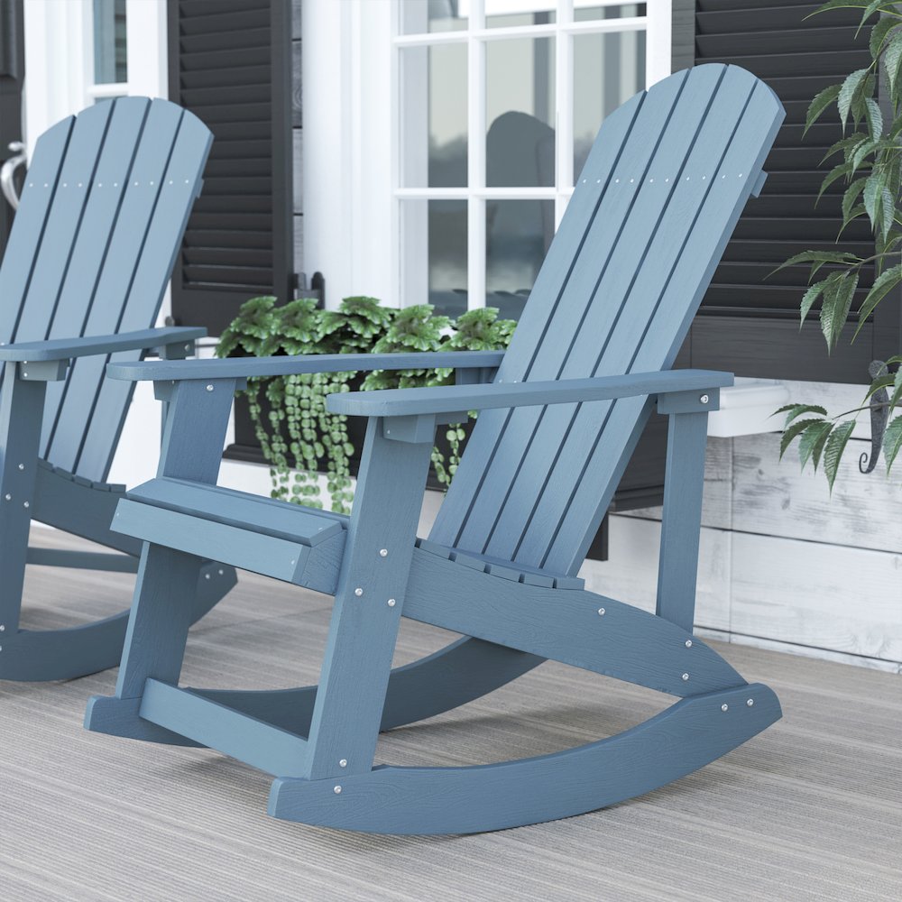 Adirondack Rocking Chair in Sea Foam. Picture 2