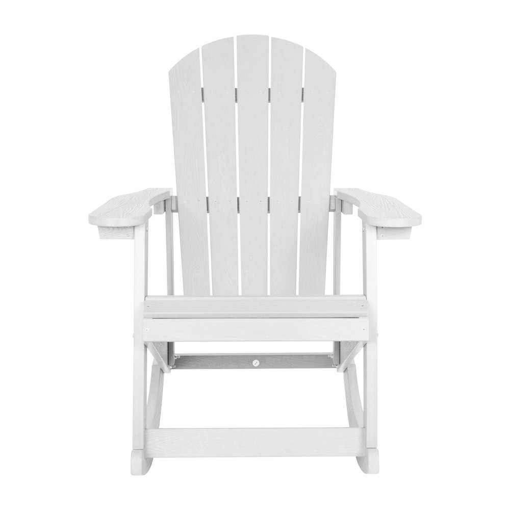Adirondack Rocking Chair in White - Set of 2. Picture 10