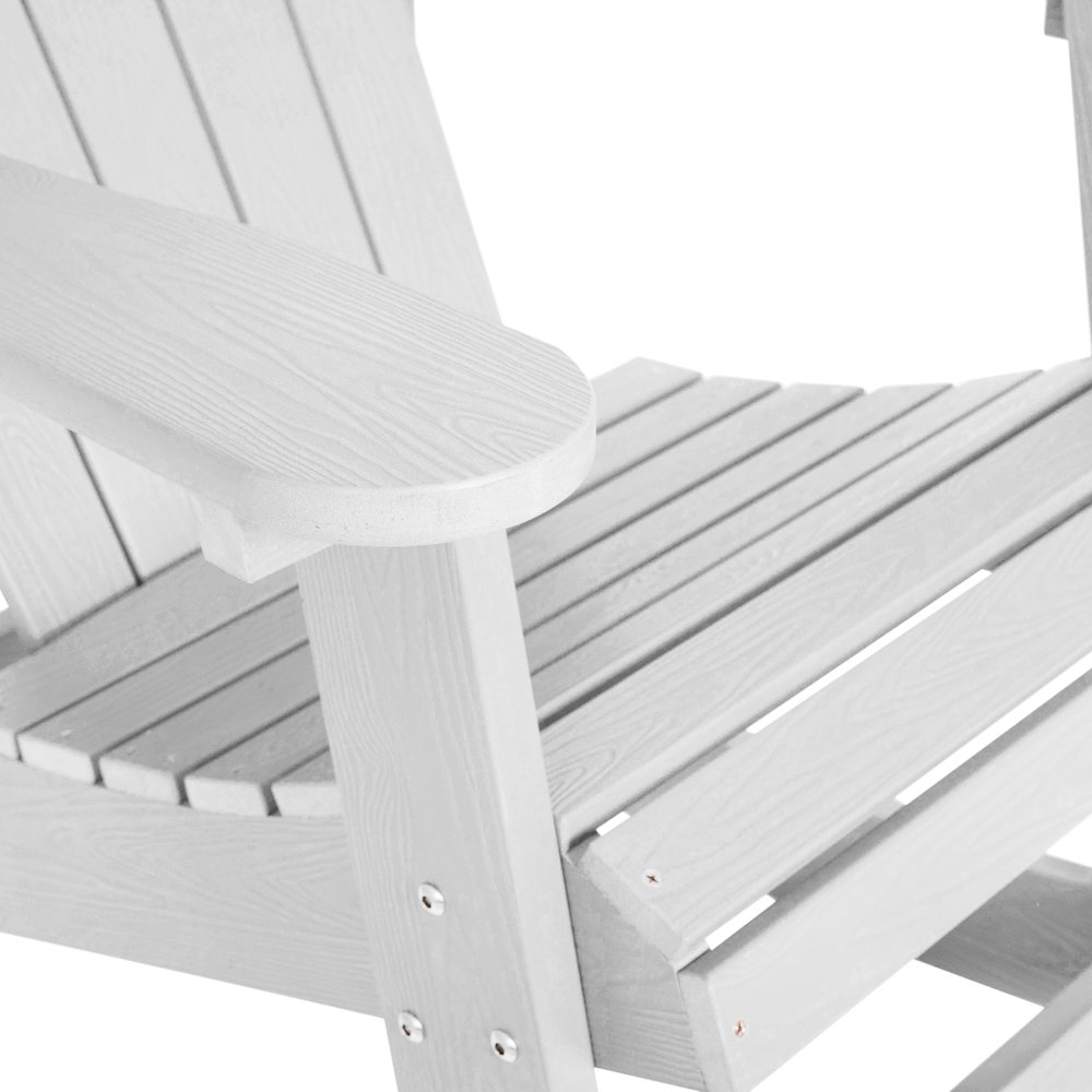 Adirondack Rocking Chair in White - Set of 2. Picture 8