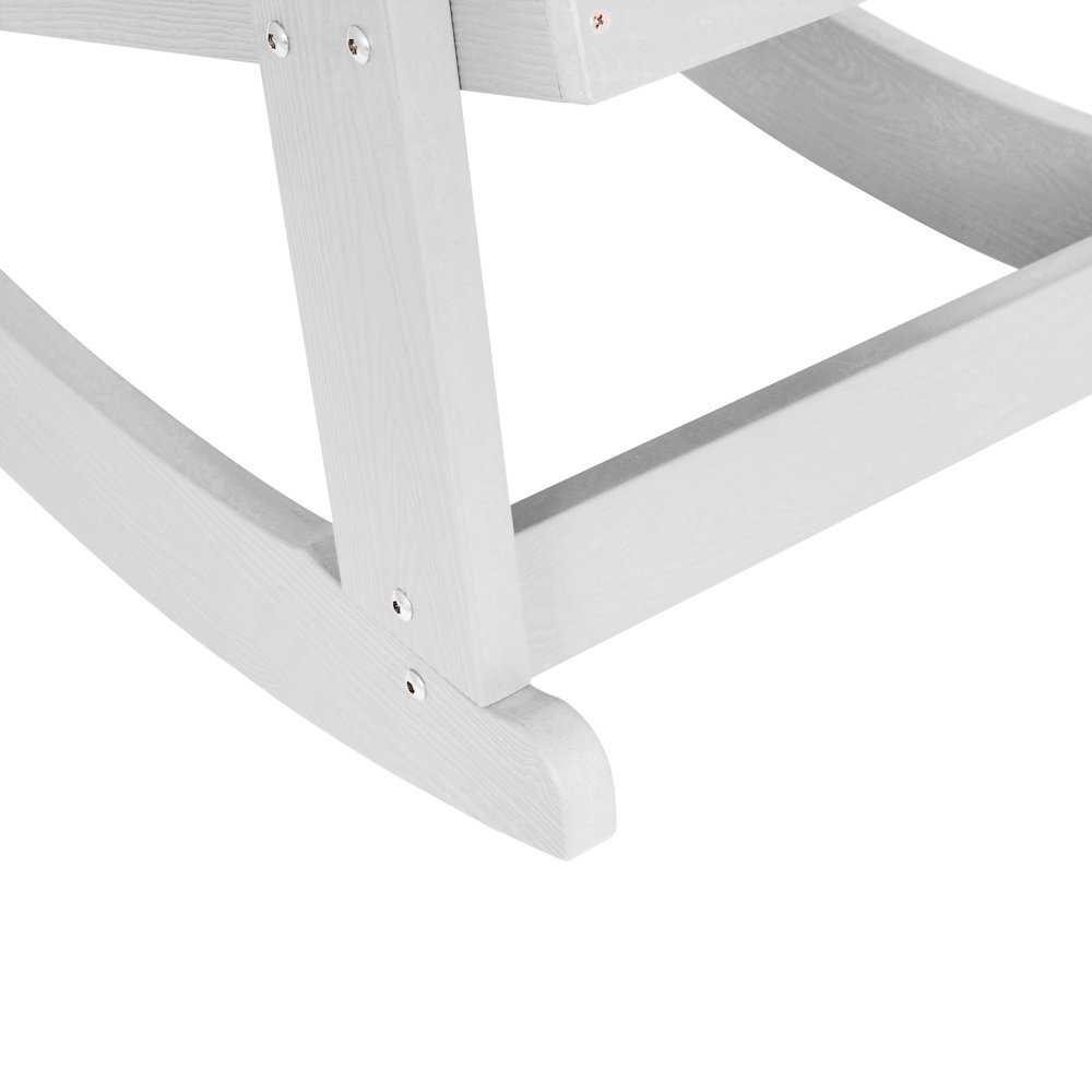 Adirondack Rocking Chair in White - Set of 2. Picture 11