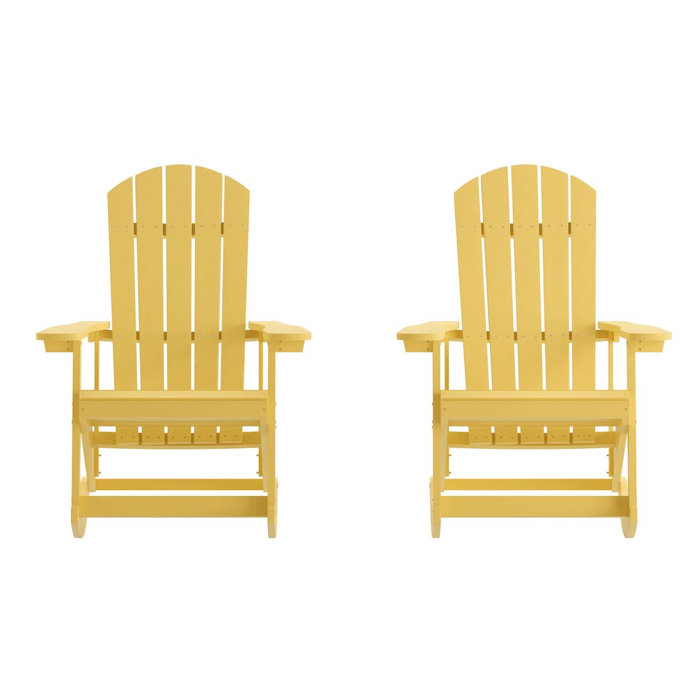 Contemporary Commercial Grade Adirondack Rocking Chair for Indoor/Outdoor Use. Picture 3