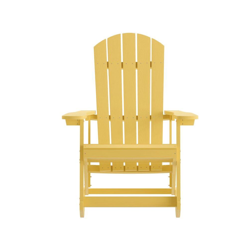 Contemporary Commercial Grade Adirondack Rocking Chair for Indoor/Outdoor Use. Picture 12
