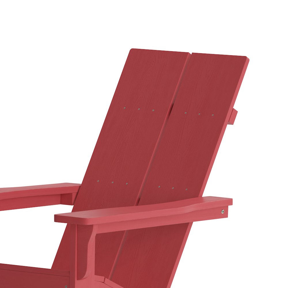 Set of 2 Modern Commercial Grade Adirondack Rocking Chairs. Picture 10