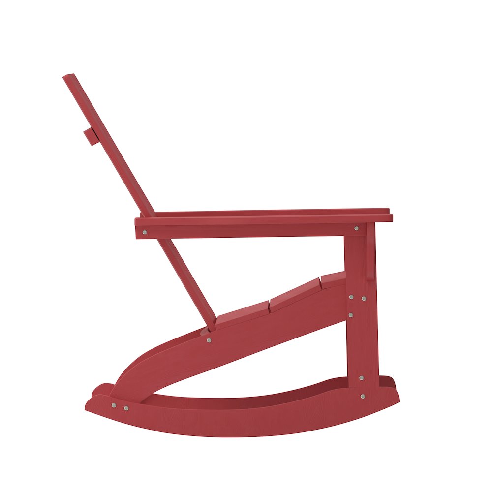 Set of 2 Modern Commercial Grade Adirondack Rocking Chairs. Picture 11