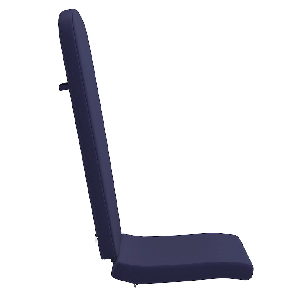 Set of 2 All Weather High Back Adirondack Chair Cushions - Blue. Picture 10