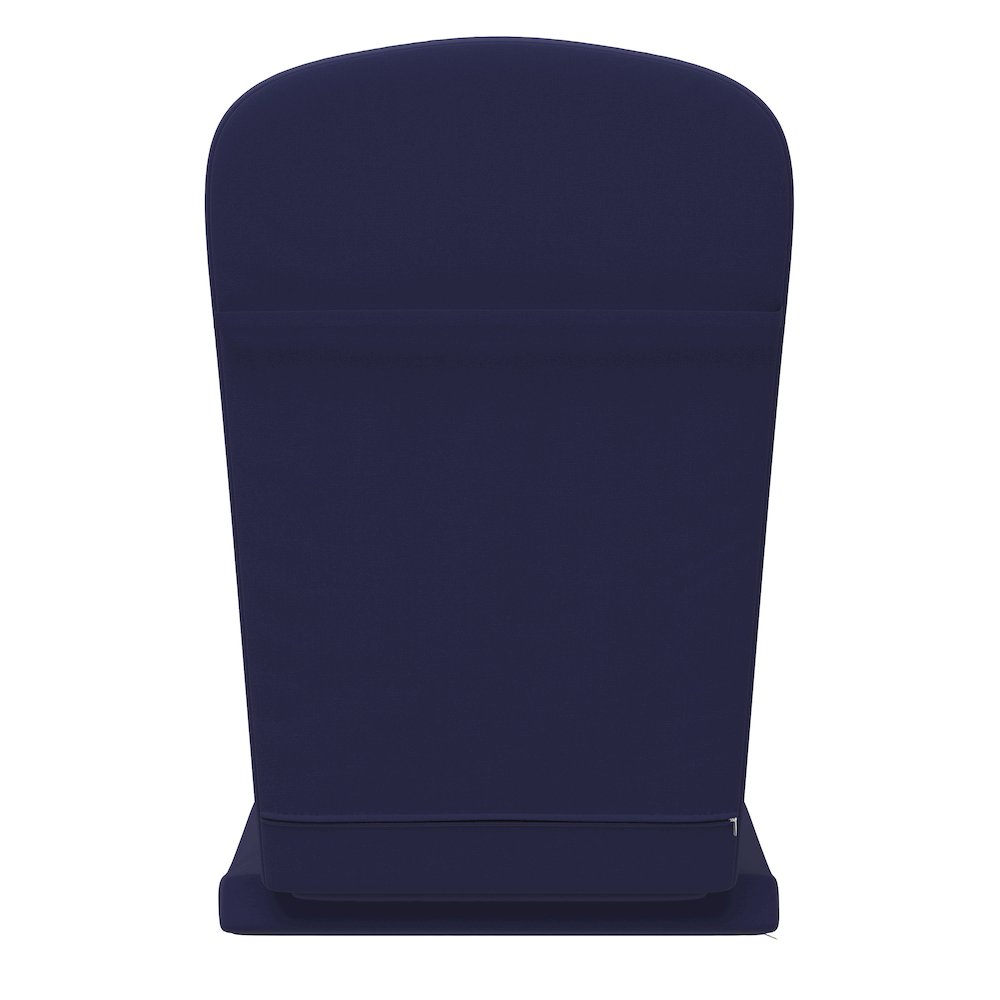 Set of 2 All Weather High Back Adirondack Chair Cushions - Blue. Picture 9