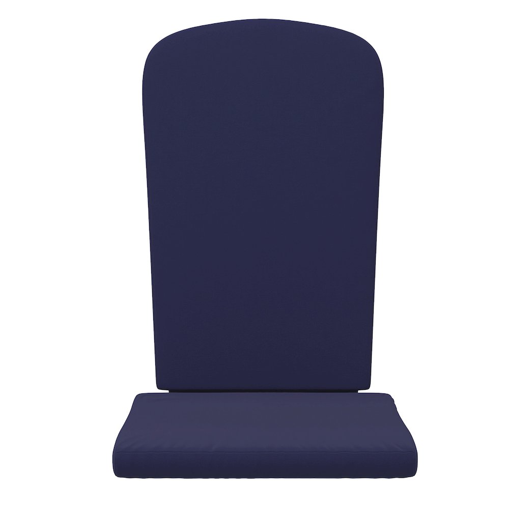Set of 2 All Weather High Back Adirondack Chair Cushions - Blue. Picture 11