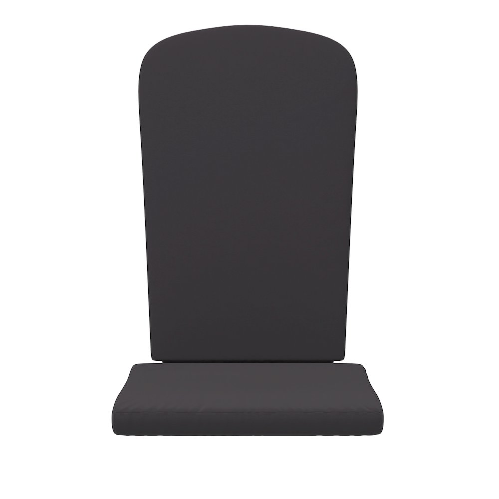 Set of 2 All Weather High Back Adirondack Chair Cushions - Gray. Picture 11