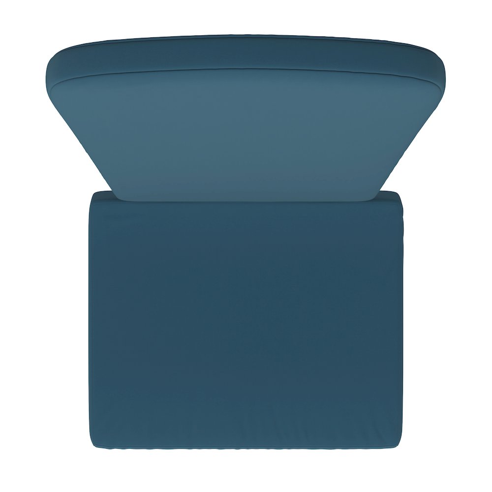 Set of 2 All Weather High Back Adirondack Chair Cushions - Teal. Picture 12