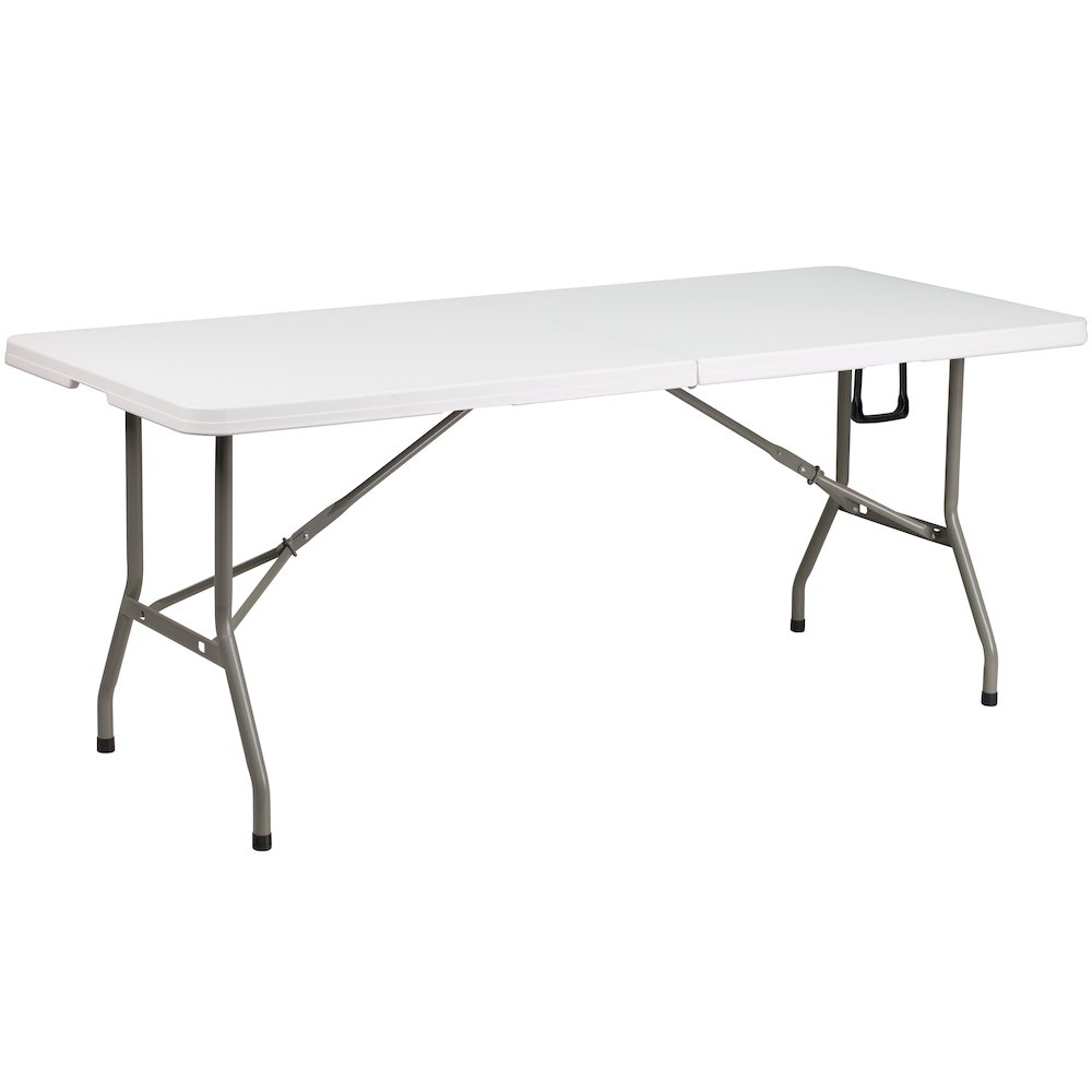 10'x10' Blue Event Canopy Tent with Carry Bag and 6-Foot Bi-Fold Folding Table. Picture 8