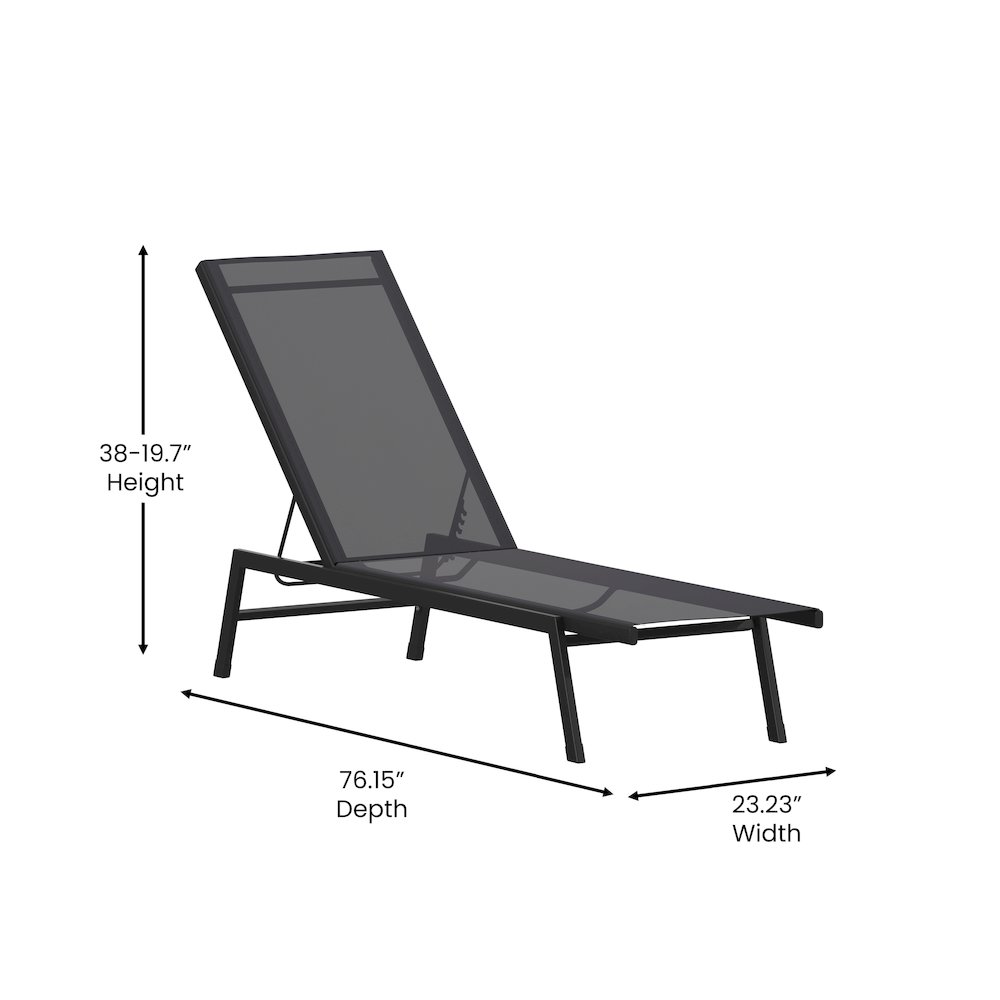 Modern Outdoor Chaise Lounge Chair. Picture 5