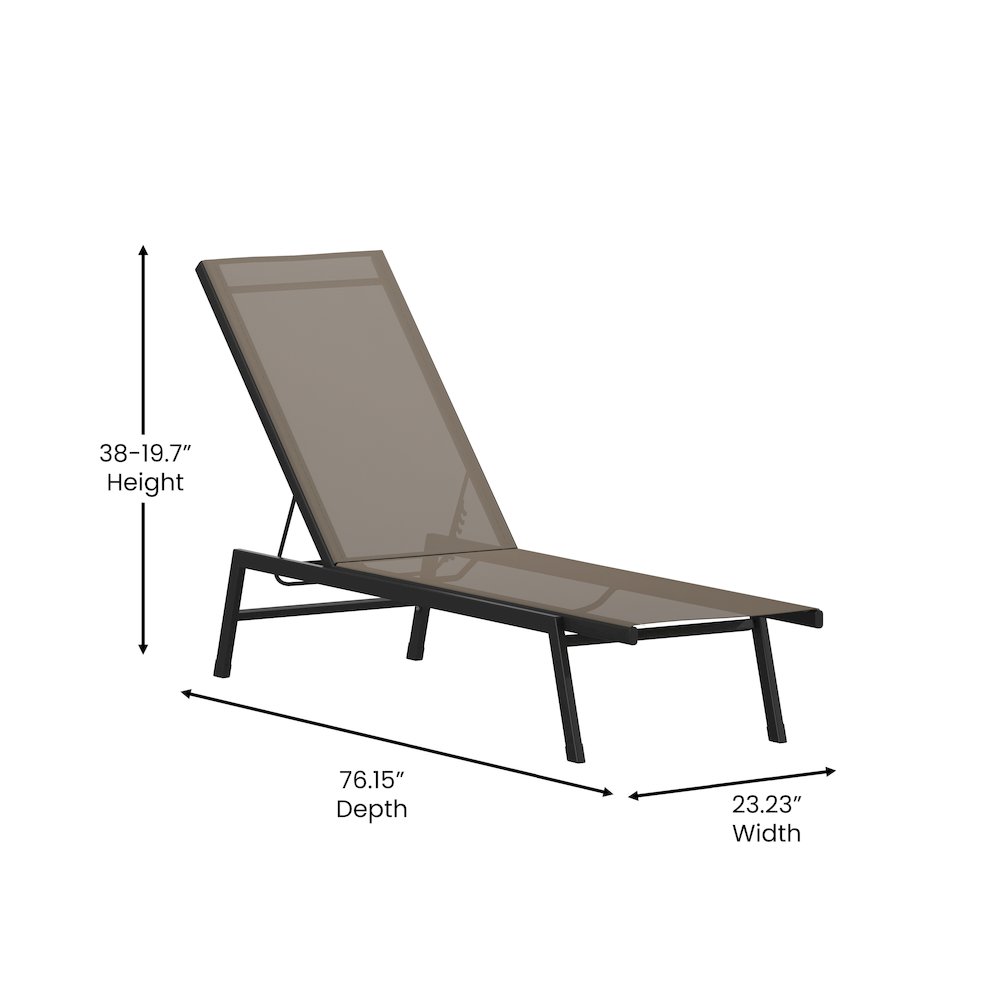 Modern Outdoor Chaise Lounge Chair. Picture 5
