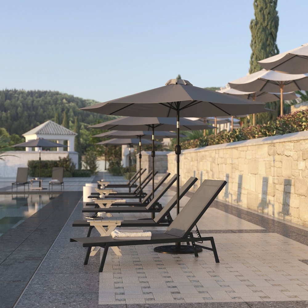Modern Outdoor Chaise Lounge Chair. Picture 6