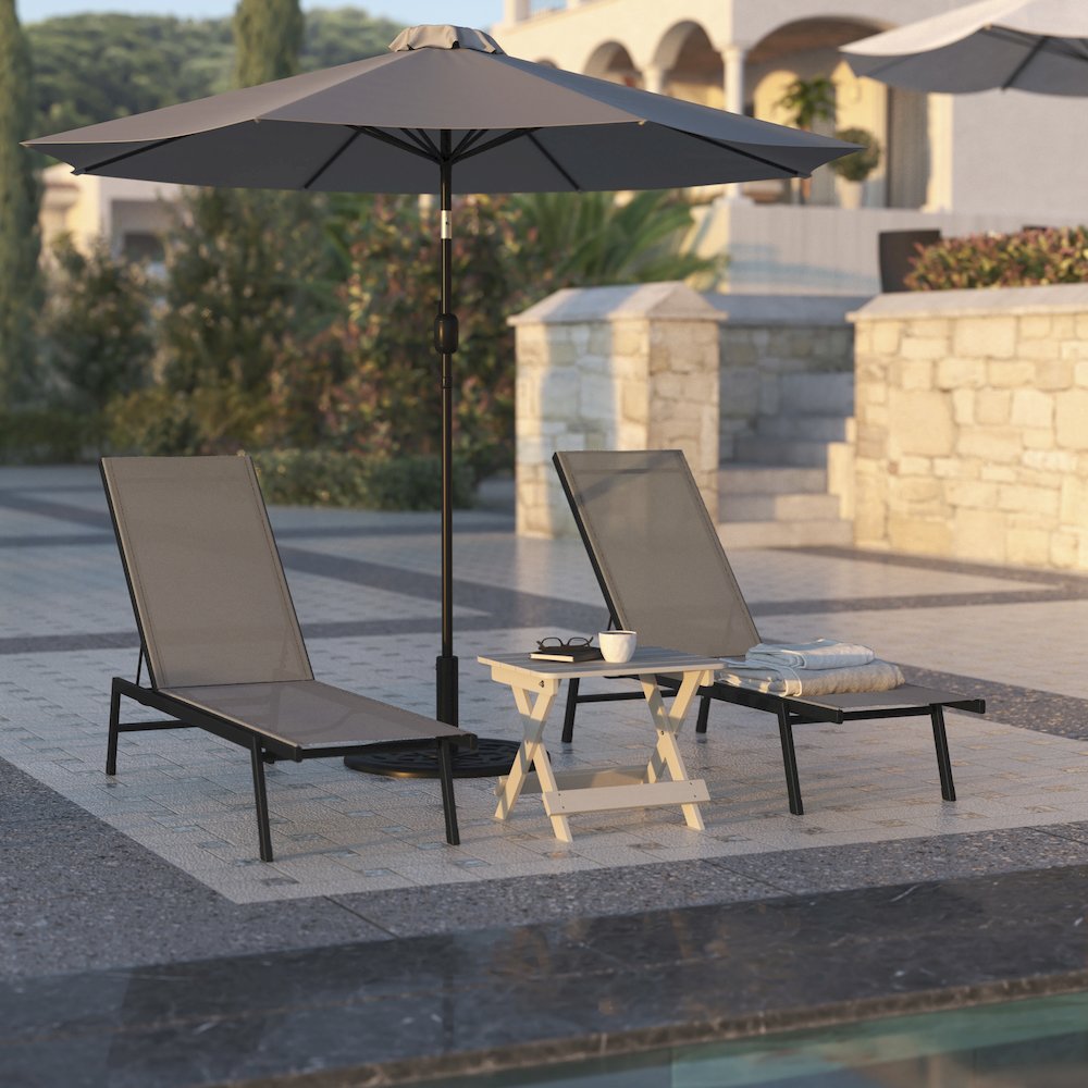 Modern Outdoor Chaise Lounge Chair. Picture 7