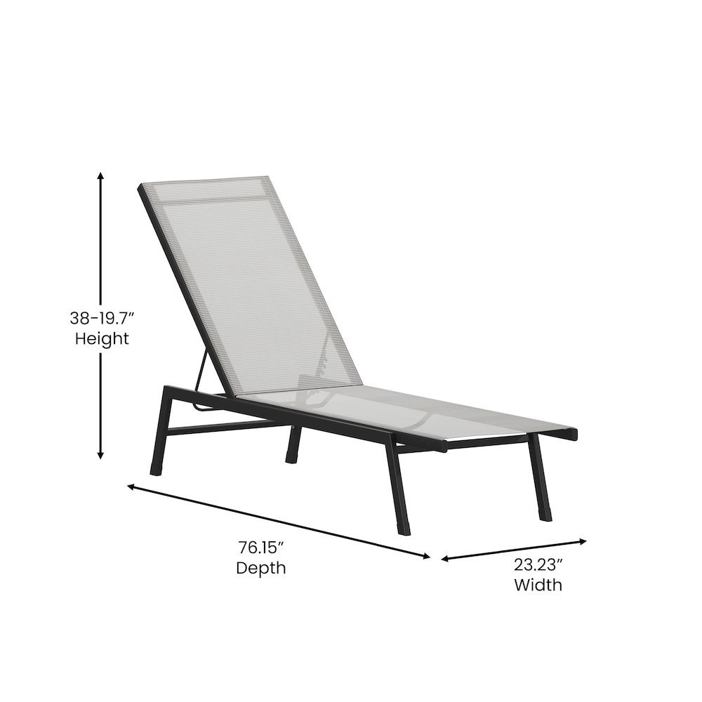 Modern Outdoor Chaise Lounge Chair. Picture 5