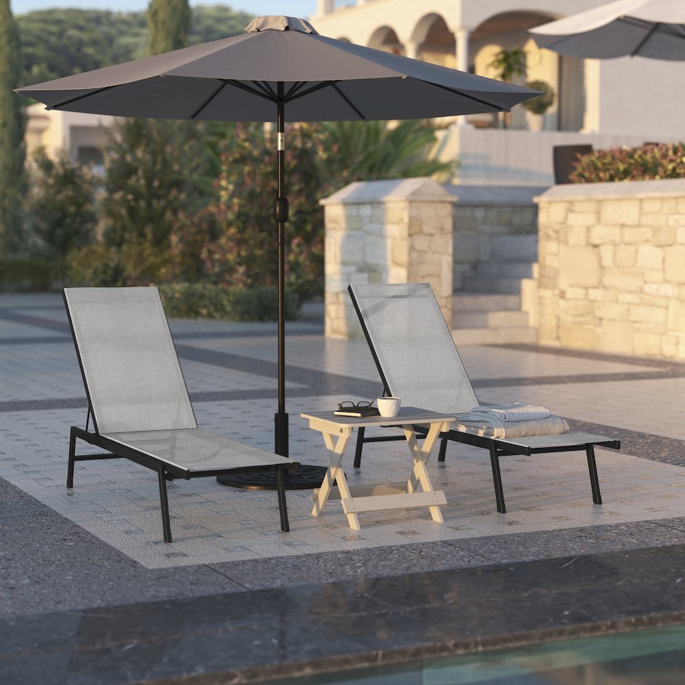 Modern Outdoor Chaise Lounge Chair. Picture 7