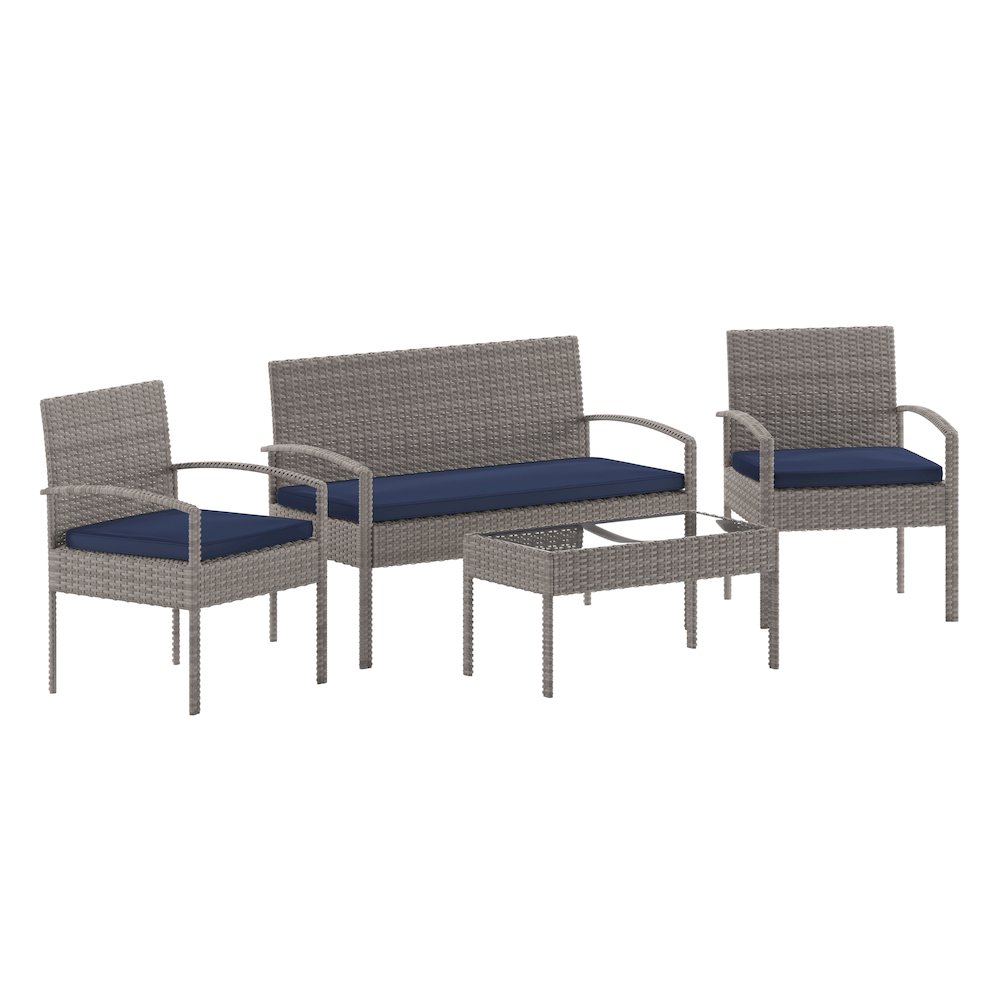 Contemporary Outdoor Seating Set. Picture 1