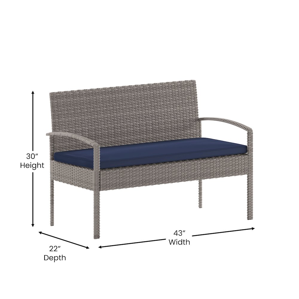 Contemporary Outdoor Seating Set. Picture 5