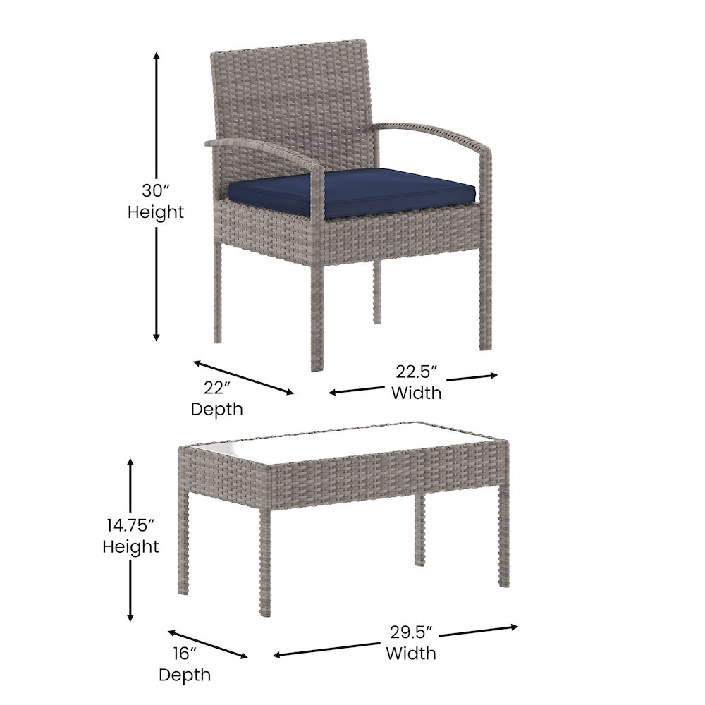 Contemporary Outdoor Seating Set. Picture 6