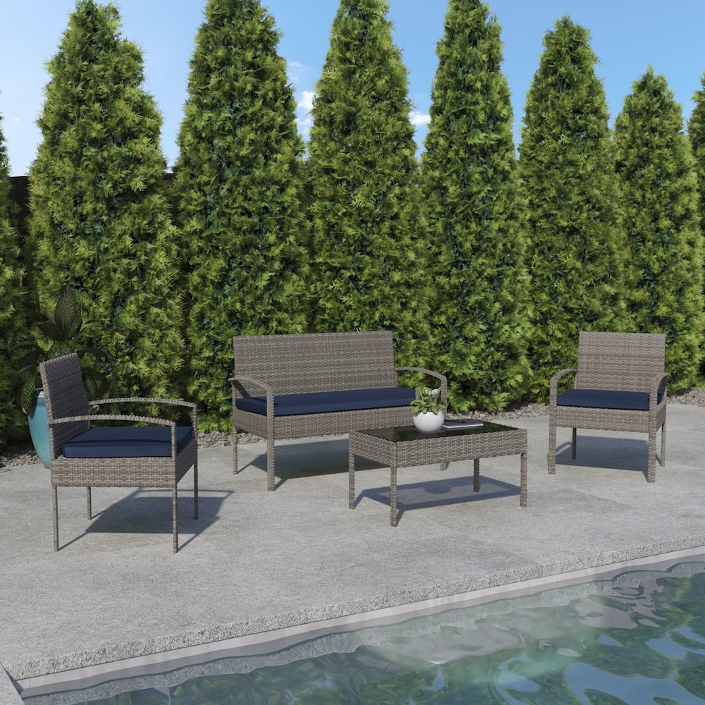 Contemporary Outdoor Seating Set. Picture 2