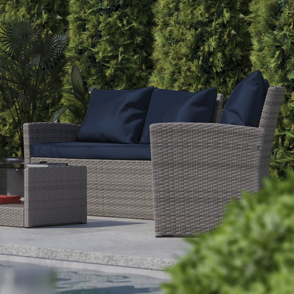 Contemporary Outdoor Seating Set. Picture 8